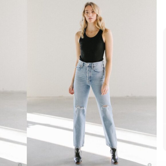 Agolde 90's Mid Rise Loose Fit Jeans in Captured Size 26 - Picture 4 of 12
